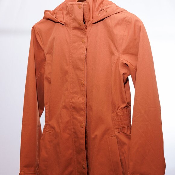 Athleta Rainout Sutro Long Trench XS Womens Nutmeg - Picture 2 of 11